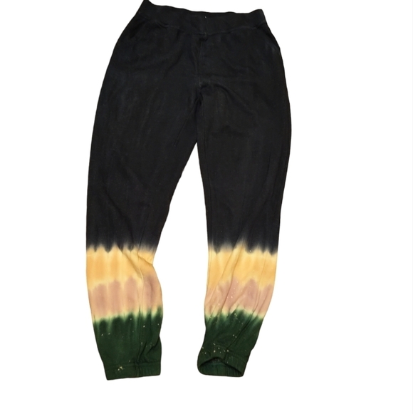 Wildfox Women's French Tie Dyed Jogger Pants Ladies Small Comfy HIPPIE BOHO - Picture 2 of 5